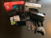  Nintendo SWITCH v2 GREY + etui + grip + gra. Gwar