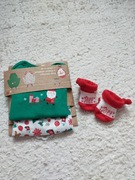 Body niemowlęce 2pak święta 62/68 skarpetki