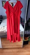 Czerwona suknia wieczorowa plus r 50 