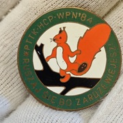 Odznaka PTTK HCP WPN Ruszaj się bo zardzewiejesz 1984
