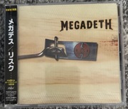 MEGADETH - Risk (Japan CD)obi,naklejki