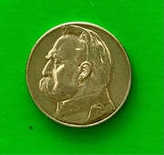 Srebrna moneta Piłsudski 5 zł 1935 rok bardzo dobry stan