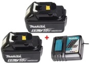 Zestaw 2x Akumulator Li-Ion Makita BL1860B 18V  6Ah LXT + ładowarka Makita
