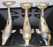 Zestaw 3 metalowych otwieraczy "delfin" #10