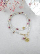 Naszyjnik z kamieni naturalnych i stali UNIKAT