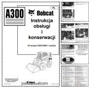 BOBCAT A300 INSTRUKCJA OBSŁUGI I KONSERWACJI PL