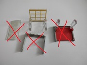 Stare klocki Lego, lata 60 brama 823bc01 (823a + bb0300LR) drzwi zestaw 325