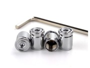 Kapturki na wentyl z zabezpieczeniem, zestaw 4 szt (YEK)