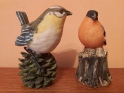 2 ptaszki kolekcjonerskie ceramiczne XXw.