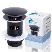 Zawór odpływów Korek do odpływu klik klak czarny mat 