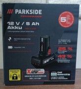 NOWY akumulator bateria 5Ah 12V PARKSIDE PERFORMANCE PAPK 12 5.0 A1 