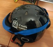 Kask narciarski z goglami S/M, (ok 60 cm obwod)