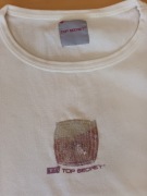 TOP SECRET t-shirt ecru - M