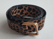 PASEK UNISONO PANTERKA MORO 105x3,5cm NOWY (DIOR LOEWE GRATIS 3x PERFUMY)