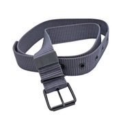 Pasek dł. 119cm (z klamrą), szer. 3,5cm, kolor szary, klamra metal