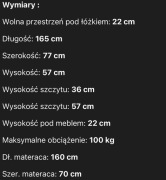 Łóżko dziecięce 160x70 IKEA SNIGLAR Rama łóżka z dnem z listew, buk