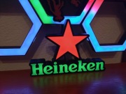 Podświetlany LED znak Heineken – Dekoracja / Lampka RGB