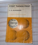FIRST Things FIRST Students Book New concept English PWN 1975