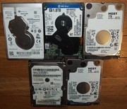 Dyski twarde HDD 2,5" 1TB 5szt uszkodzone
