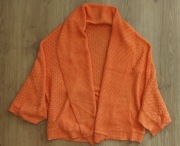 Pomarańczowe bolerko sweterek TAKKO