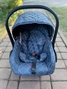 Fotelik samochodowy dla niemowląt – niebieski, nowy + pas ISOFIX