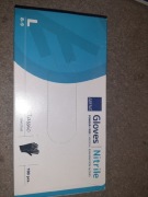 Rękawiczki nitrylowe bezpudrowe L