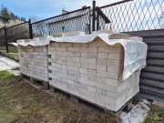 Biała cegła - Białe cegły - 650 szt. białych pełnych cegieł