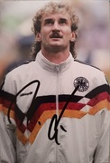 Autograf Rudi Voller! Roma Bayer Niemcy 