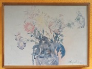 Kwiaty w wazonie - mały obrazek dekoracyjny