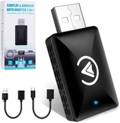 Carplay bezprzewodowy adapter 2025, Car Connect Pro Car Play, Bluetooth 5.0