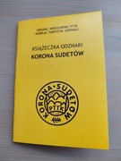 Książeczka odznaki Korona Sudetów PTTK  pieczątki Sudety góry nowa