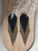 Kolczyki z japońskich koralików.