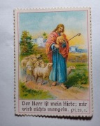 Znaczek - niemiecka karta modlitewna 