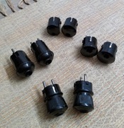 Wtyczki PRL zestaw - Bakelit 