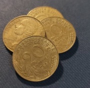 Moneta Francja 20 centymów 1985