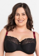 Biustonosz miękki Samanta Charlotte A911 75J czarny, full cup, duży biust