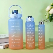 Bidon Zestaw 3 szt Butelka do wody 2000ml 800ml 300ml