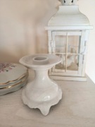 Świecznik porcelanowy biały Bavaria Schumann syngowany.