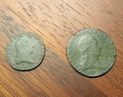 1 krajcar i 3 krajcary 1800