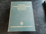 Hagers pharmazeutisch technisches manuale neunte auflage Leipzig 1931 r
