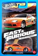 Hot Wheels Toyota Supra MK4 Fast and Furious Brian Silver Series
