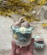 Wielkanocna zapachowa świeca sojowa Zajączek 160 g prezent