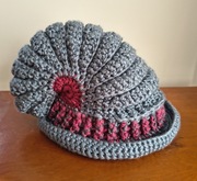 Czapka "Ślimak", ręcznie wykonana