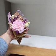 Mini bukiet świeca sojowa podziękowania zapachowa prezent 