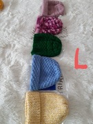 Czapki  zimowe z wełny robione ręcznie.