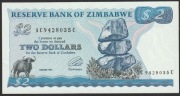Zimbabwe 2 dolary 1994 - bawół - stan bankowy UNC
