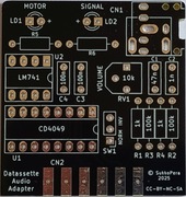 Płytka PCB adaptera audio do Commodore
