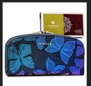 Peterson portfel skóra naturalna niebieski PTN 42123-ONBF S.BLU - kobieta