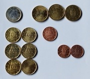 Zestaw 13 monet euro San Marino UNC