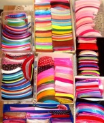 WSTĄŻKI TASIEMKI NA KOKARDKI cięte termicznie ponad 2kg plus diamenciki